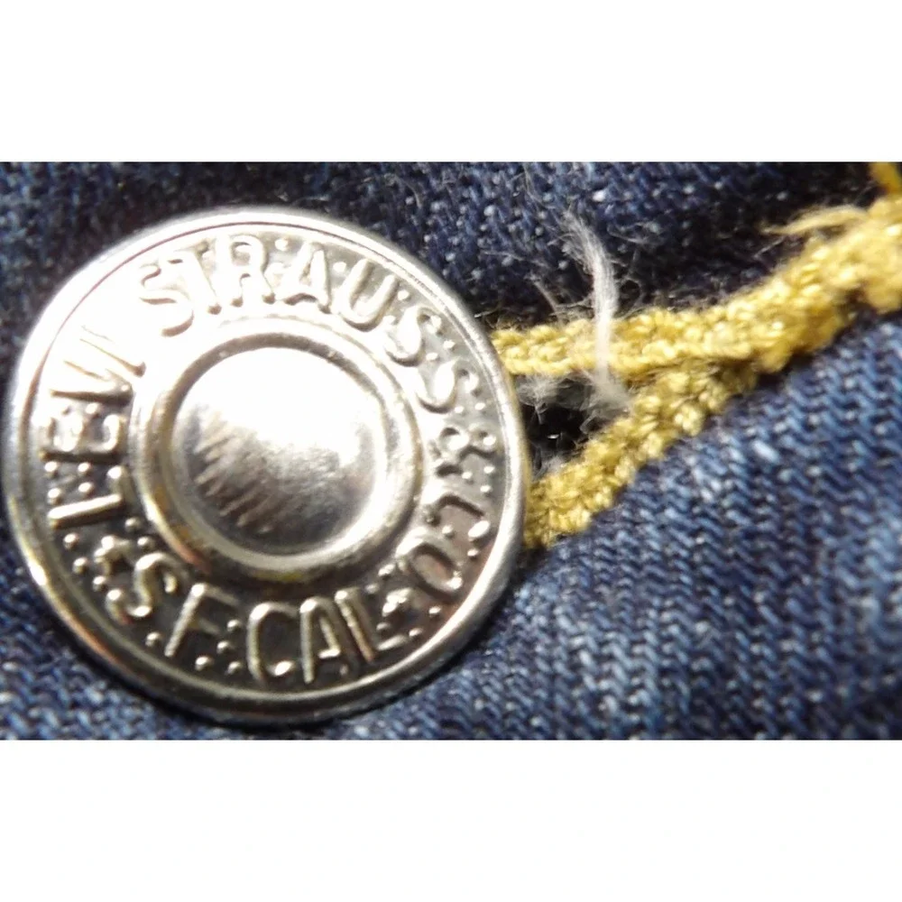 Levis 518 Superlow Jeans Women W25xL32 Blue Denim Flare Bootcut Low Rise Stretch